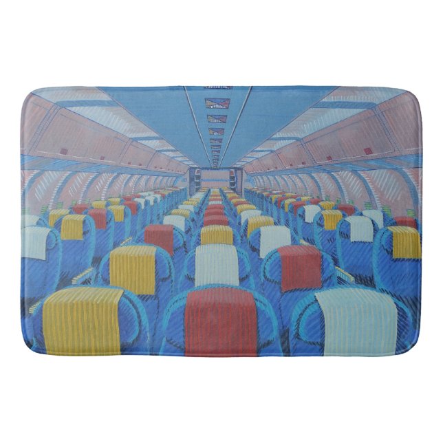 Aeroplane Seats (by Gregorio Undurraga) Bath Mat (Front)