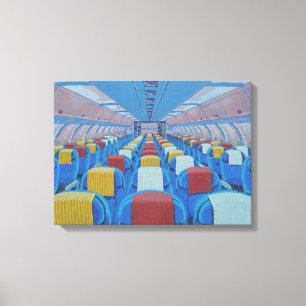 Aeroplane Seats (by Gregorio Undurraga) Canvas Print