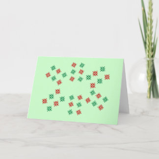 Aeroplane Snowflake Holiday Card