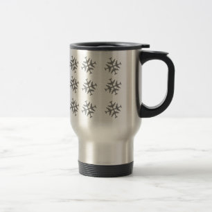 Aeroplane Snowflake Travel Mug