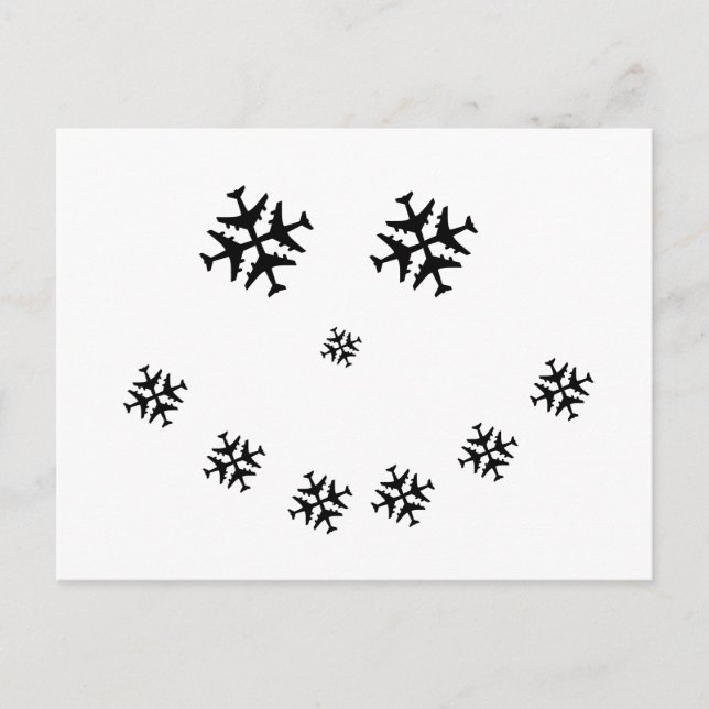 Aeroplane SNOWMAN Postcard (Front)