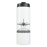Aeroplane Taking Off Runway Illustration