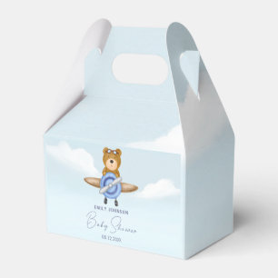 Aeroplane Teddy Bear Favour Box