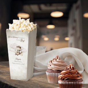 Aeroplane Teddy Bear Special Delivery Baby Shower Favour Box