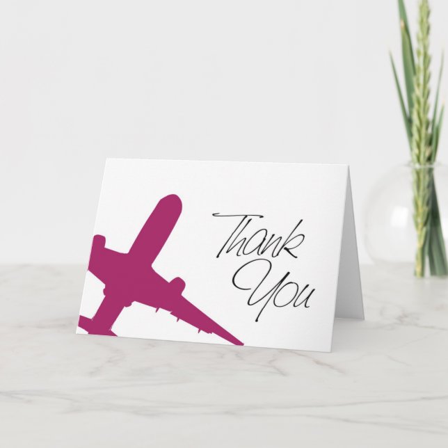 Aeroplane Thank You's You Card (Front)