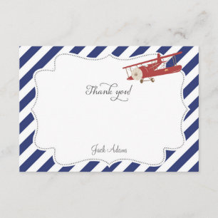 Aeroplane Thank You Card