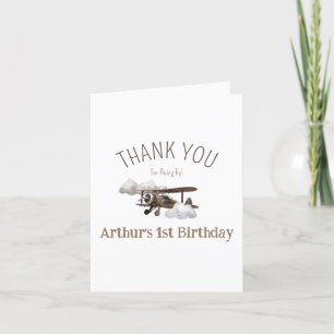 Aeroplane  thank you card