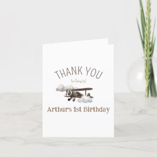 Aeroplane  thank you card