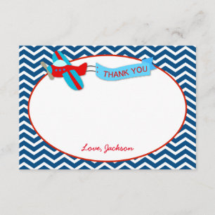 Aeroplane Thank You Cards