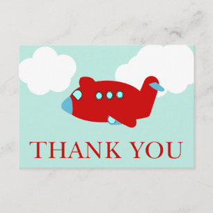 Aeroplane Thank You note card