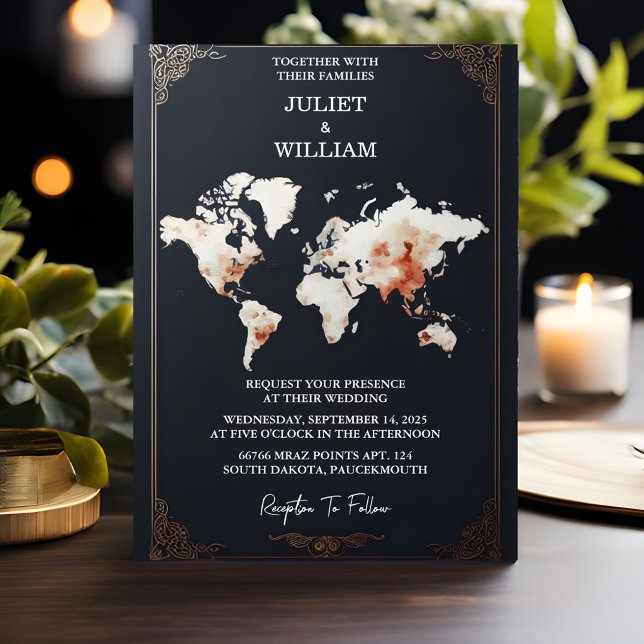 Aeroplane Ticket Passport Boarding Pass Wedding Invitation (Creator Uploaded)