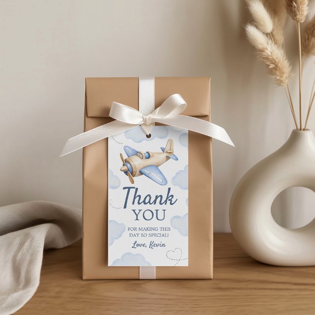 Aeroplane Time Flies Party Favour Tags (Creator Uploaded)