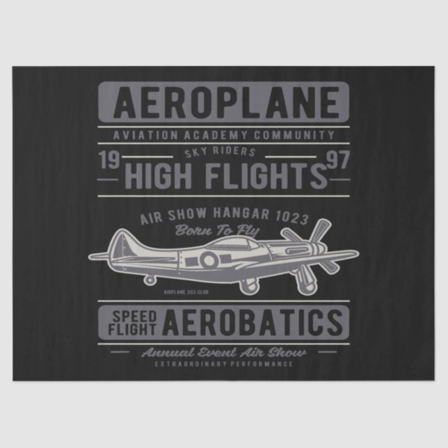 Aeroplane Tissue Paper (Front)