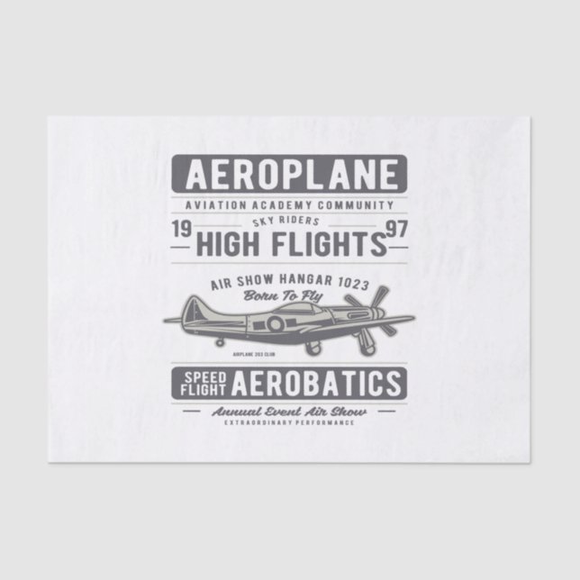 Aeroplane Tissue Paper (Front)