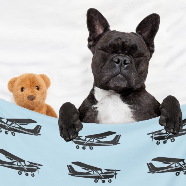 Aeroplane Travel Blue Baby Shower Gift, Aviation Fleece Blanket (Creator Uploaded)