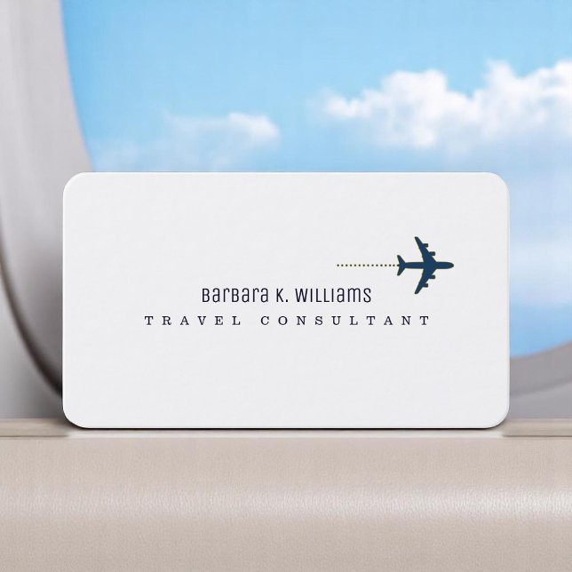 Aeroplane Travel Consultant Business Card (Creator Uploaded)