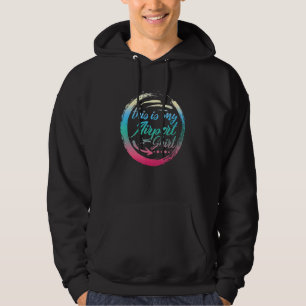 Aeroplane Traveller Airport Vacation Out Of Town Hoodie