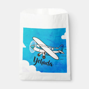 Aeroplane upsherin favour bags