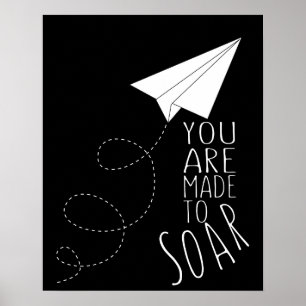 aeroplane you made my heart soar inspirational poster