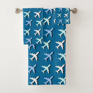 Aeroplanes Bath Towel Set