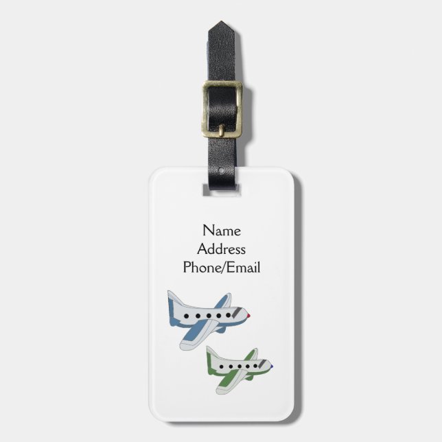 Aeroplanes In the Sky Luggage Tag (Front Vertical)