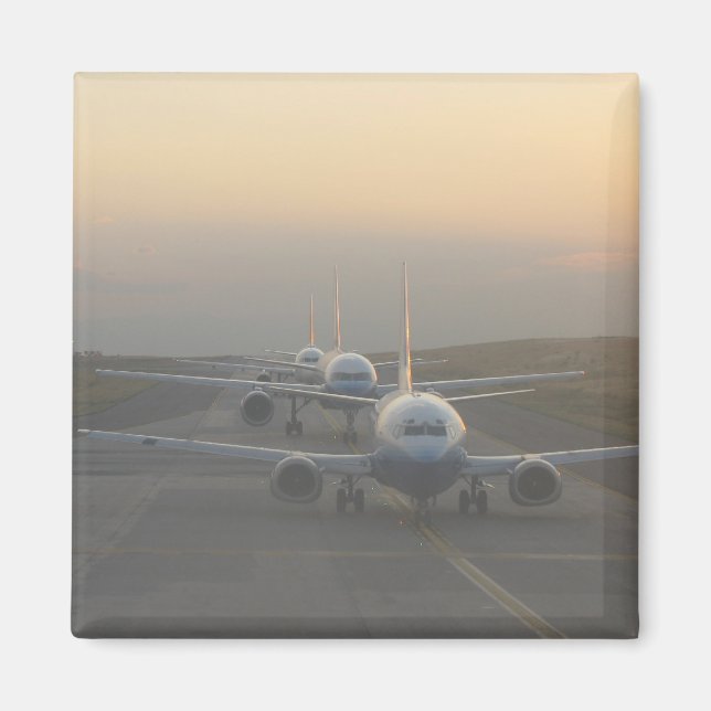 Aeroplanes on a Runway Magnet (Front)