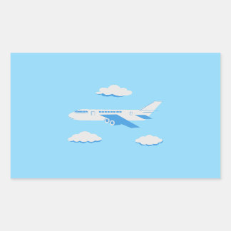 Aeroplanes Party Collection! Rectangular Sticker