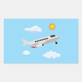Aeroplanes Party Collection! Rectangular Sticker