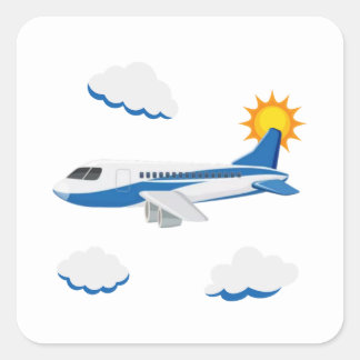 Aeroplanes Party Collection! Square Sticker