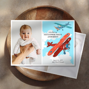 Aeroplanes Photos New Baby Announcement