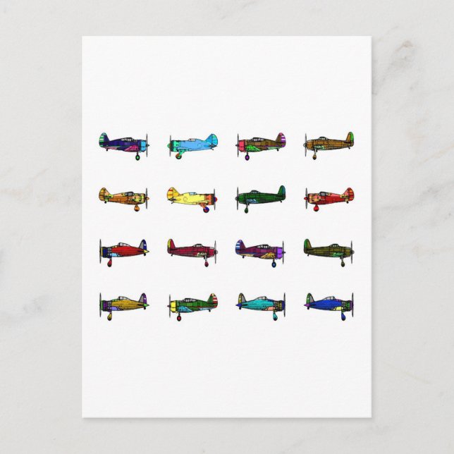 aeroplanes postcard (Front)