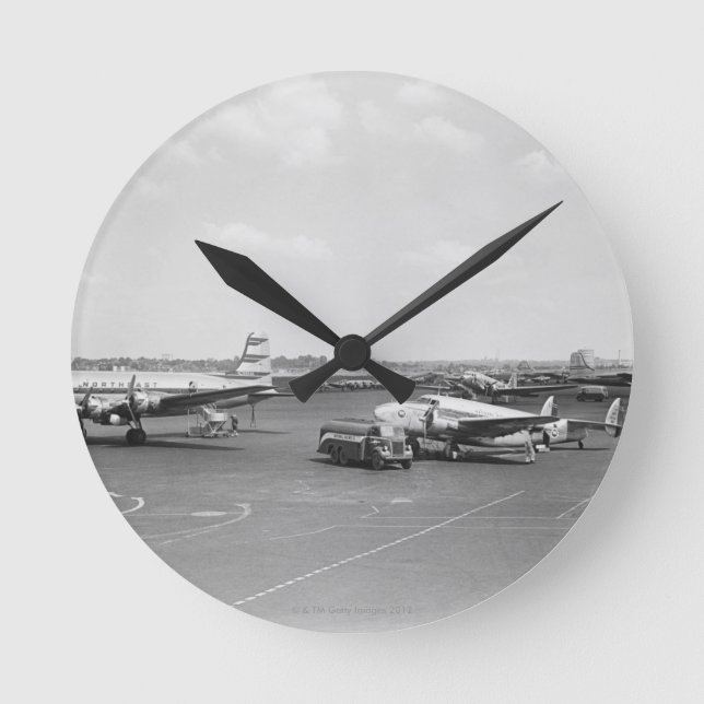 Aeroplanes Round Clock (Front)