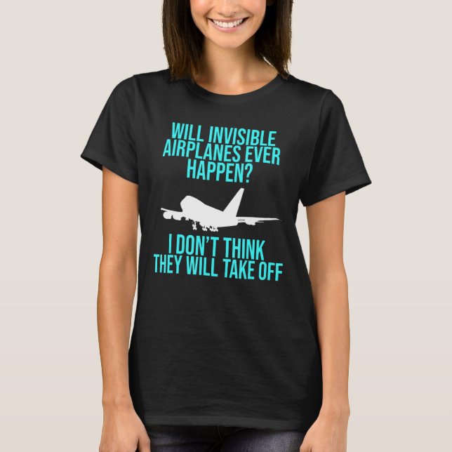 Aeroplanes Take Off Aerospace Engineering Engineer T-Shirt (Front)