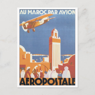 Aeropostale Au Maroc Par Avion Postcard