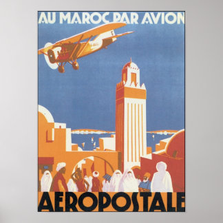 Aeropostale Au Maroc Par Avion Poster