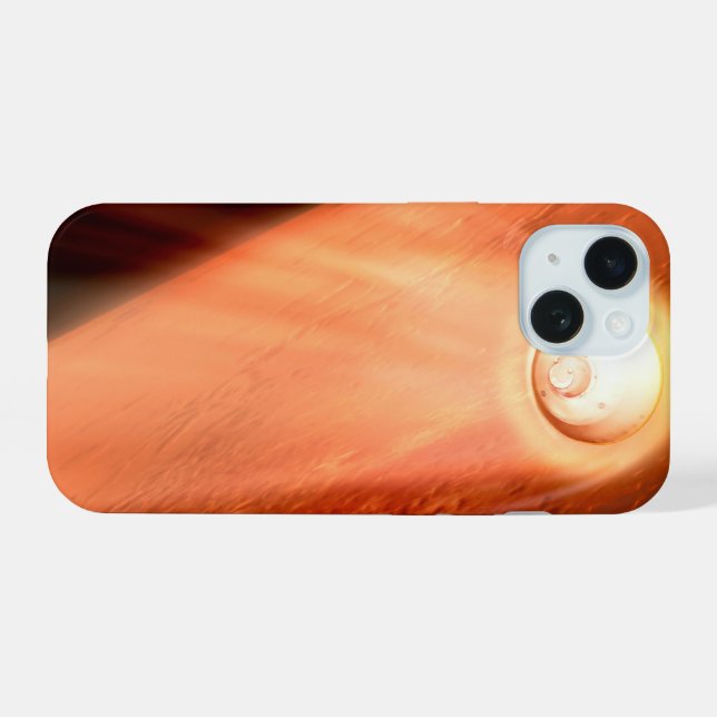 Aeroshell With Perseverance Rover Descent To Mars iPhone 15 Case (Back Horizontal)