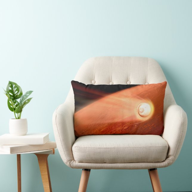 Aeroshell With Perseverance Rover Descent To Mars Lumbar Cushion (Chair)