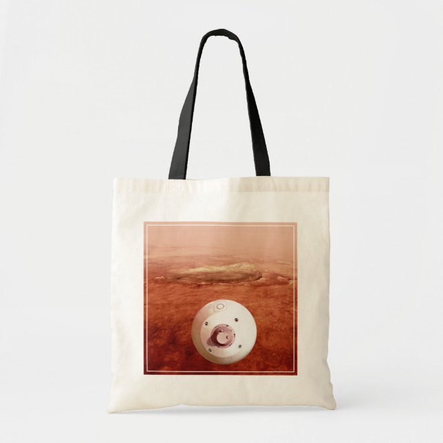 Aeroshell With Perseverance Rover Descent To Mars Tote Bag (Front)