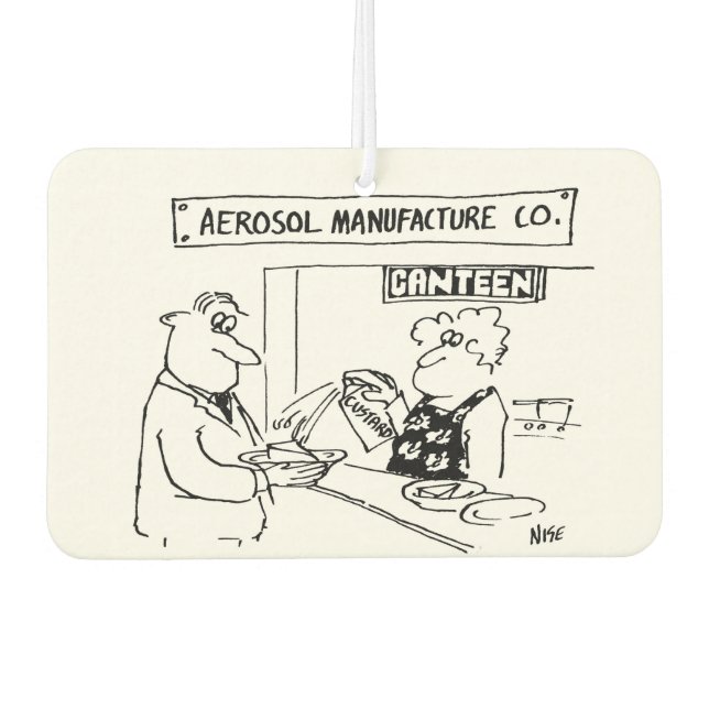 Aerosol Manufacturer has Custard from an Aerosol Car Air Freshener (Front)