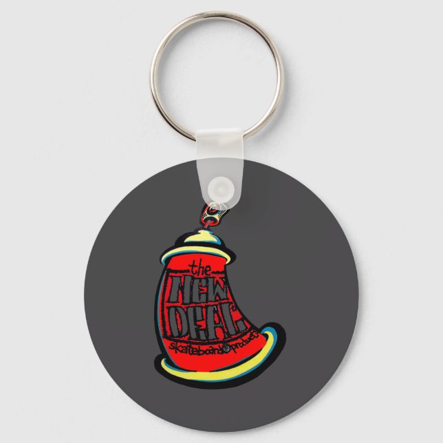 Aerosol New Skateboard Design  Key Ring (Front)