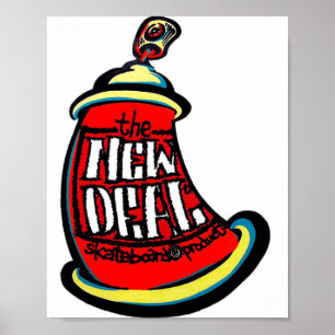 Aerosol New Skateboard Design Poster