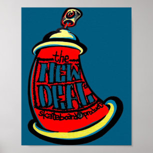 Aerosol New Skateboard Design Poster