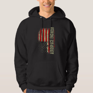 Aerospace Engineer 4th July US Flag Patriotic Engi Hoodie