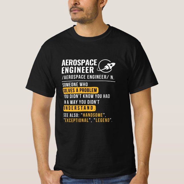 Aerospace Engineer Definition T-Shirt (Front)