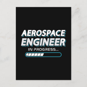 Aerospace Engineer In Progress Engineering Space Holiday Postcard