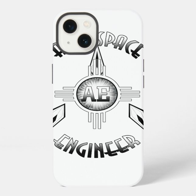 Aerospace Engineer Retro iPhone Case (Back)