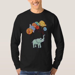 Aerospace Solar System Planets  Space Elephant T-Shirt