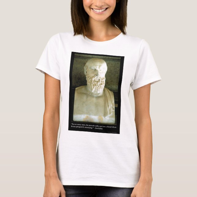 Aeschylus "Proverb Saith" Quote Gifts Tees Etc (Front)