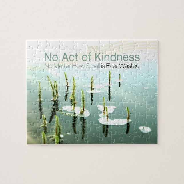 Aesop Inspirational Quote "Kindness" Jigsaw Puzzle (Horizontal)