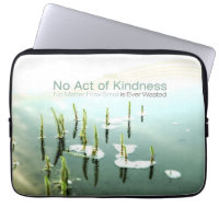 Aesop Inspirational Quote Laptop Sleeve "Kindness"